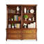 Commode en bois de style européen rétro pour rangement et bibliothèque sur pied