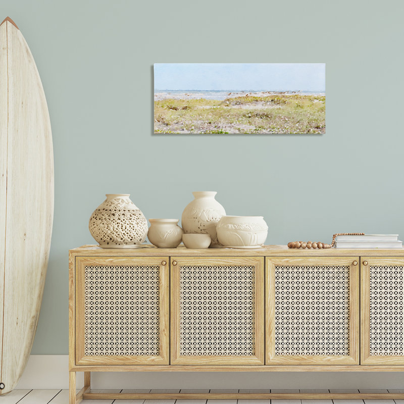 Art mural sur toile Eastern Beach Grass par Stede Bonnett, H 17 po x l 40 po