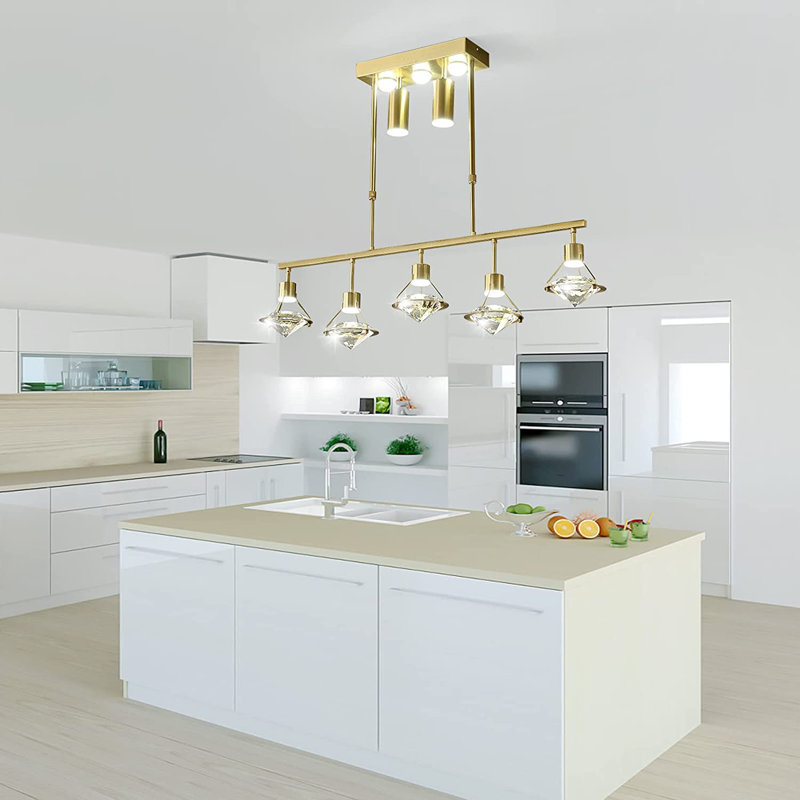10 - Light Gold LED Kitchen Island Pendant