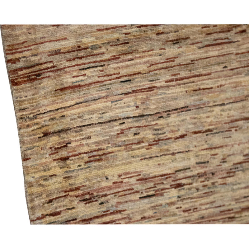 Hand Knotted Wool Area Rug in Multi