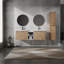 Meuble-lavabo mural 60 po avec lavabo et armoire latérale 60 po, portes à fermeture douce, armoire combinée (KD-Packing)-494330251