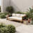 Wooden Patio Sofa with Cushions