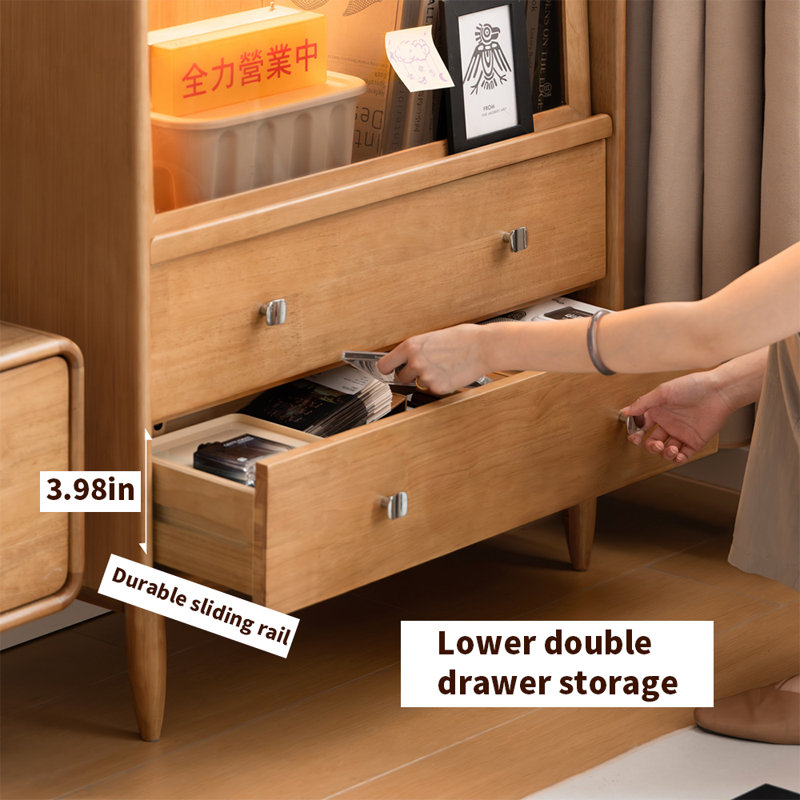 Petit meuble de rangement style bois