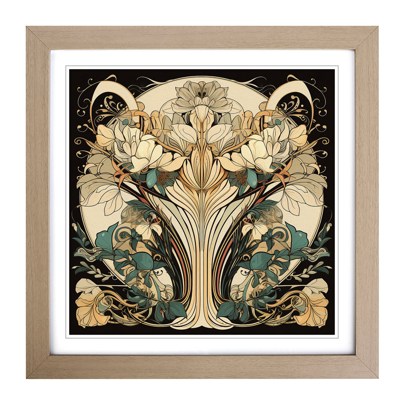 Single Picture Frame Print on Wood, Oak