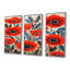 Vandyke - ensemble de décoration murale coquelicots-108309555-108309556