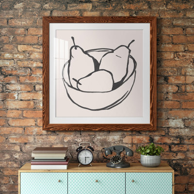" Simple Pear I " Painting Print