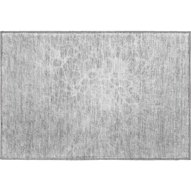 Premium Machine Washable Arnette Silver Rug