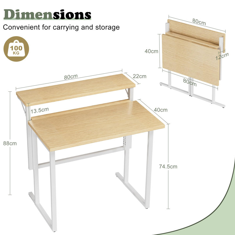 Metal Base Computer Desk