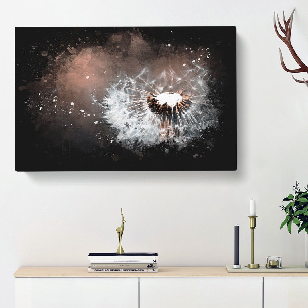 Floating Dandelion Seeds - Wrapped Canvas