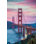 Argaki Golden Gate Bridge at Sunset San Francisco, reproduction de photo sur bois encadrée