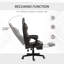 Fauteuil de jeu en cuir polyuréthane de bureau de course avec dossier inclinable, dossier lombaire, hauteur réglable-399962315