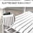 White Outdoor Rocking Chair Of 2 With Side Table. Patio Wooden Chairs Relaxing Arm Supports & High Back. Suitable For Garden, Balcony, Porch. 352 Lbs. Max 2 Table, Appealing And Back, Bears Lbs,