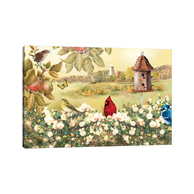 Above The Flowers by Giordano Studios - Wrapped Canvas Painting