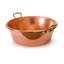 Mauviel M'PASSION Hammered Copper Jam Pan Set With Brass Handles, 17.3-Qt