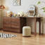 Commode en bois massif noir noyer