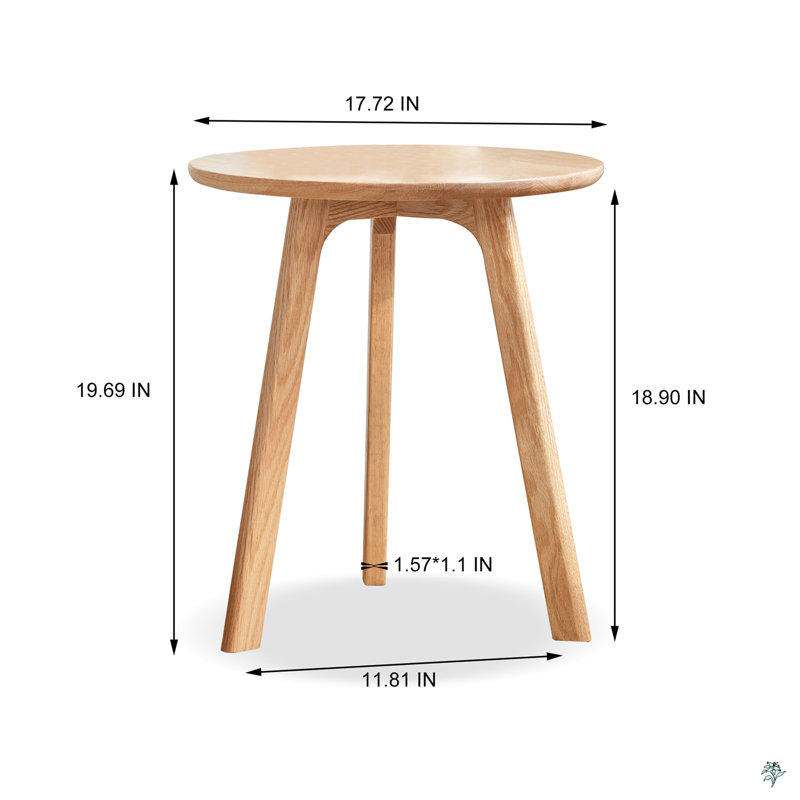 Round End Table- Small End Table Side Table Coffee Table Bedside Table Night Stand