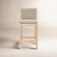 Tabouret de comptoir Carisa Boucle-907552929