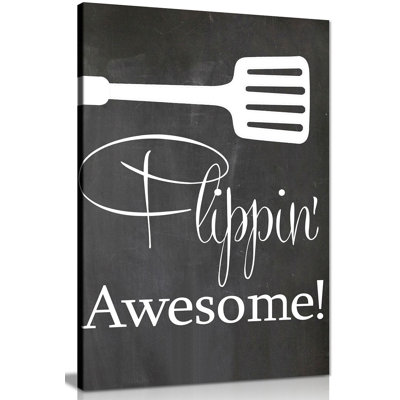 Flipping Awesome - Wrapped Canvas Print
