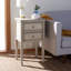 Fedir Traditional Shaker 30''H End Table, Rustic Chic Pine Wood Nightstand with Dual Storage Drawers-1450695291