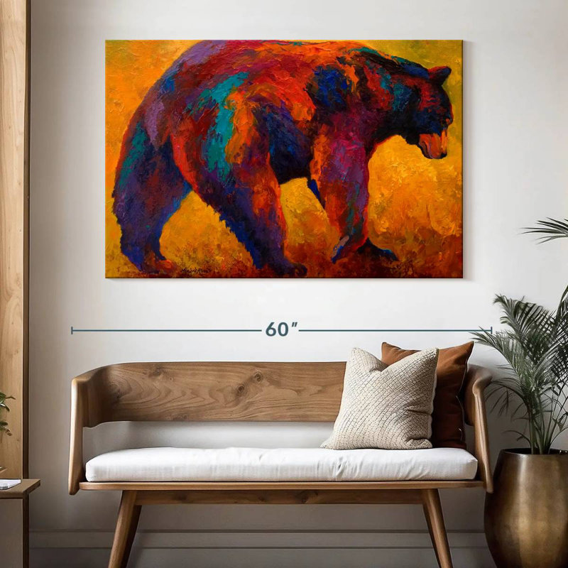 Daily Rounds Black Bear, 34" H x 51" W