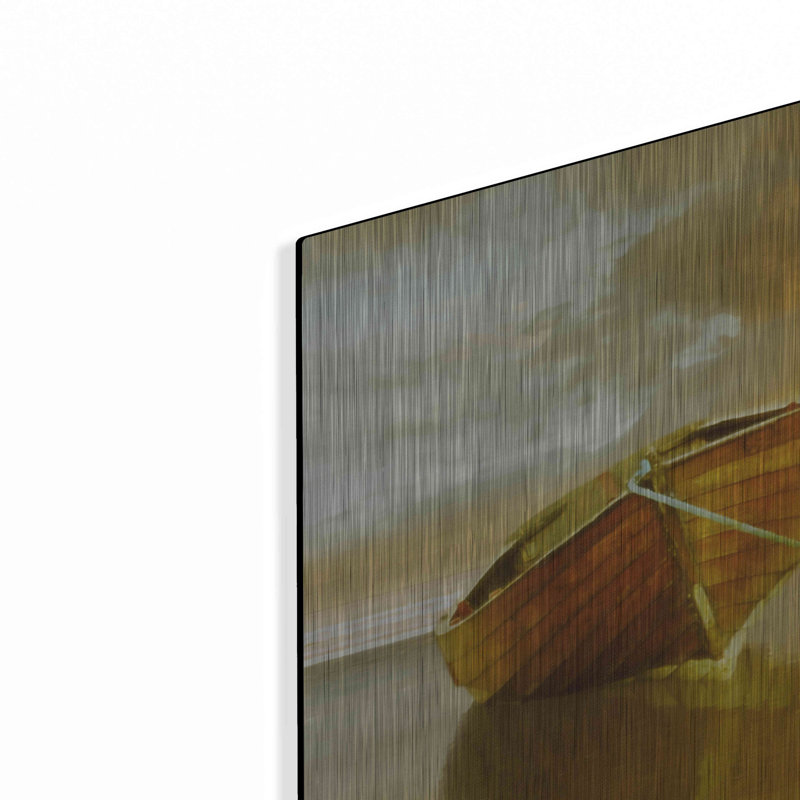 "La solitude de la mer II" par Carlos Casamayor, H 16 po x l 24 po