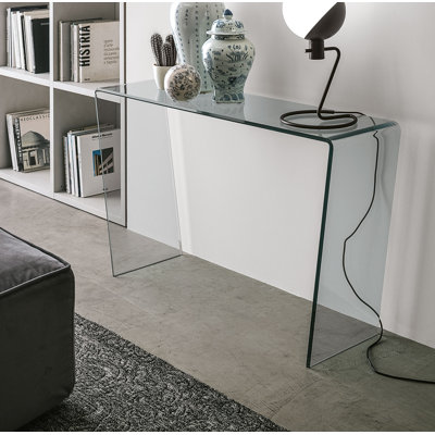 Alkire 120cm Glass Console Table