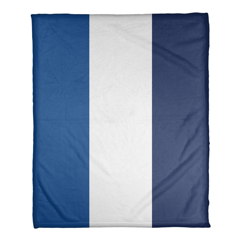 Jeté en polaire de baseball toronto, l 50 po x L 60 po, Bleu royal / blanc / bleu marine