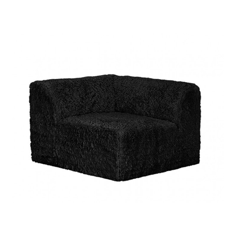 Causeuse modulaire Chagnon, Noir