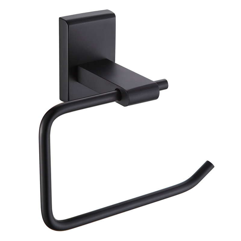 Abdulkerim Wall Mounted Toilet Paper Holder, Black