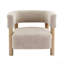 Fauteuil d'appoint rembourré Boucle