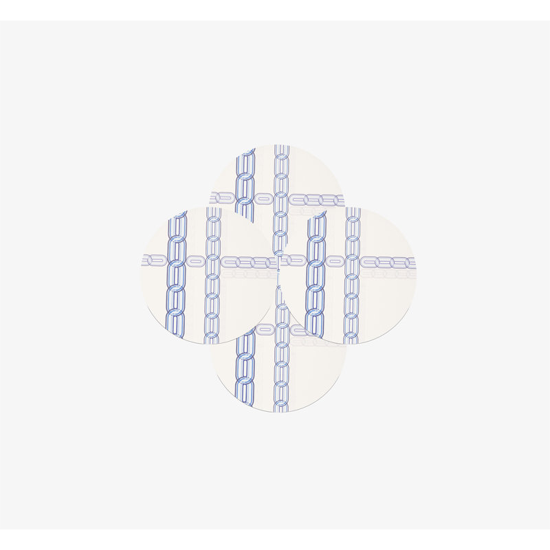 Assiette plate Blue Link & Starburst