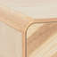 Dahlia 40cm W Solid Wood Bedside Table