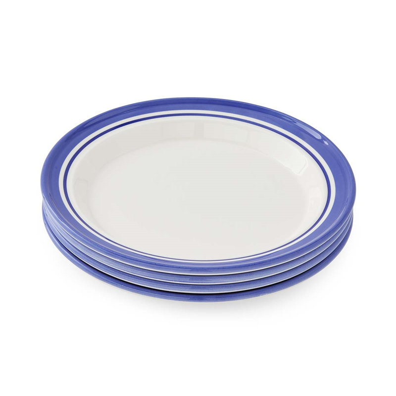 Portmeirion, Potters Stripe - Dinner Plates, Blue