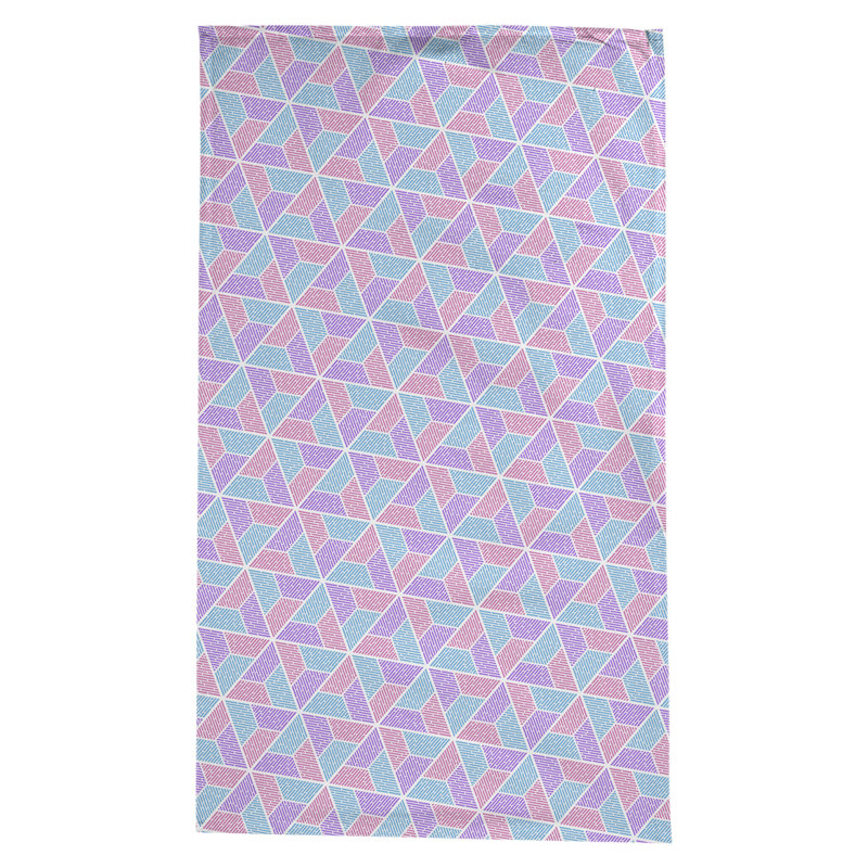 Nappe trapézoïdale Leffel, Bleu / Rose / Mauve