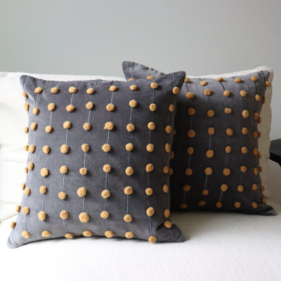 Housse de coussin en coton