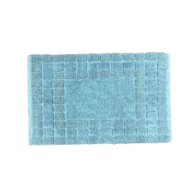Cotton Bath Mat, Blue