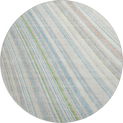 Premium Machine Washable Prisco Ivory Rug