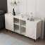 Buffet de cuisine Mid-Century moderne blanc
