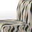 White And Black Minimalist Elegance III - Velvet Upholstered Modern & Contemporary Accent Slipper Chair