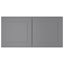 HOMEIBRO Cozy Design, meuble mural standard en contreplaqué, style Shaker, gris Shaker, 91,4 cm (L) x 61 cm (P) x 61 cm (H), à monter soi-même-915386482-915285824