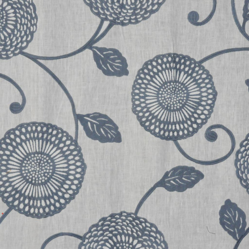 Luxe Floral Fabric, Blue