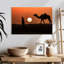 Silhouette d'homme et de chameau-690565894