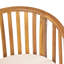 Fauteuil en bois à finition avec coussins confortables - idéal pour les sièges de salle à manger