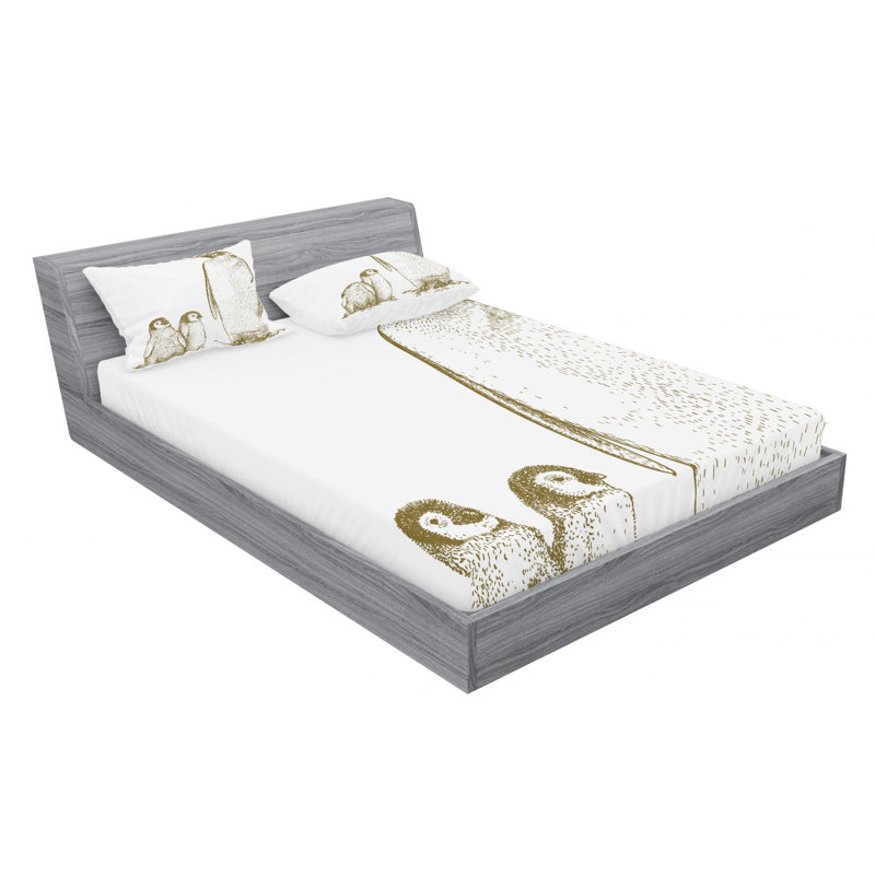 Microfiber Sheet Set, Queen Sheet Set with Fitted Sheet