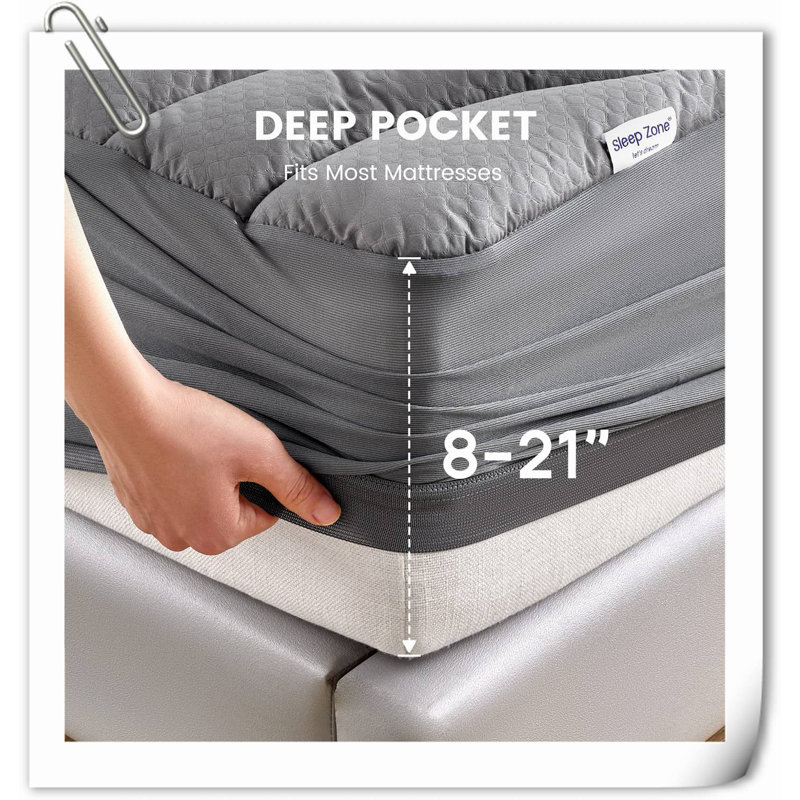 Protège-matelas 15 po Pennrock Alwyn Home, Grand lit