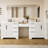 96" Freestanding Double Sink Bathroom Vanity With Sink Top, 24" Makeup Countertop With Drawer, Bathroom Cabinet Shelf With Drawers And Doors-1388222908