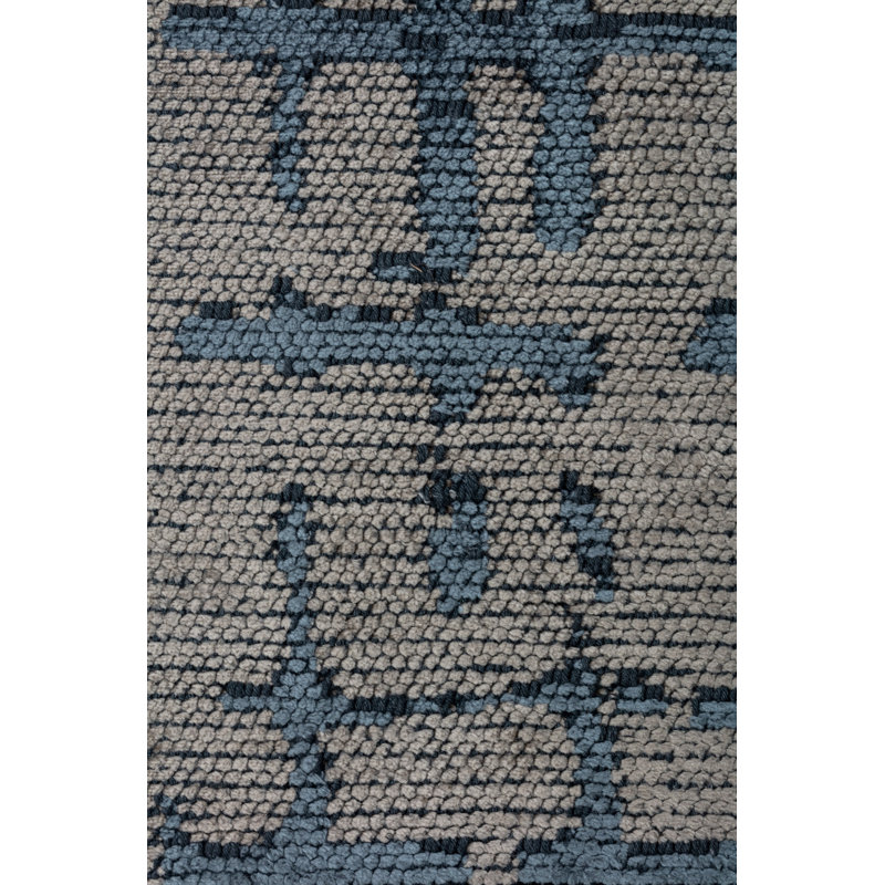 Rapture Blue/Beige/Gray Abstract Luxury Area Rug, Rectangle 7'10" x 11'2"