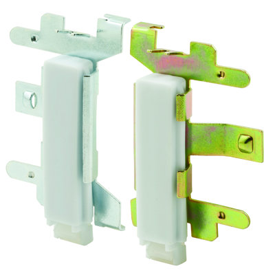 Guide de porte de placard encliquetable Prime-Line, fixation par le bas à gauche et à droite, portes Cox (paquet simple)