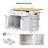 48"W Kitchen Island with Drop Leaf, Charging Ports and Multi Storage-83844018