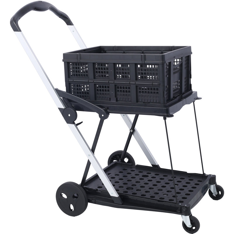 42.5'' H x 39.4'' W Utility Cart with Wheels